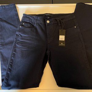 Numero Jeans - Women's NAVY Push Up Mid Rise Skinny Jeans